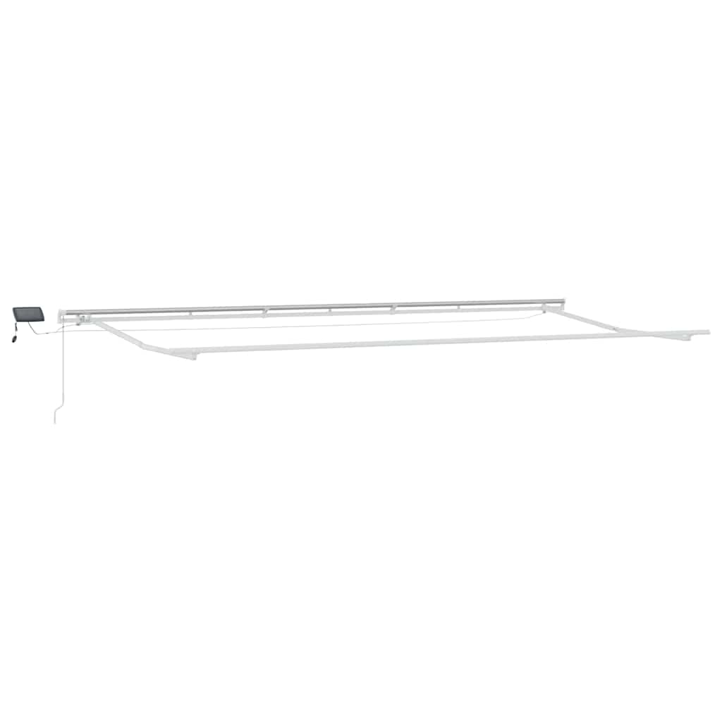 Einziehbare Markise with Manuell 600 × 350 cm Weiß