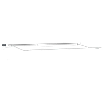 Einziehbare Markise with Manuell 600 × 350 cm Weiß