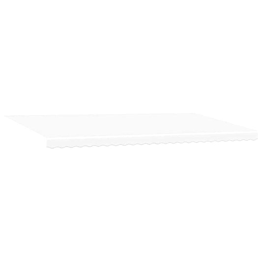 Einziehbare Markise Weiß 600 × 350 cm Stoff