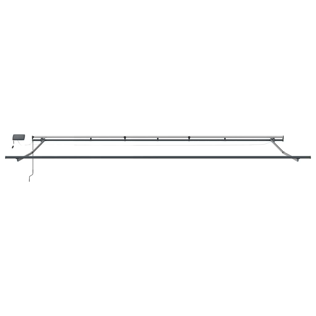 Einziehbare Markise Weiß 600 × 350 cm Stoff