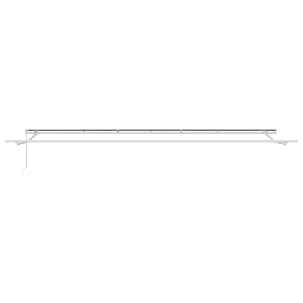 Einziehbare Markise Manuell Rot 600 × 350 cm Polyester, Metall