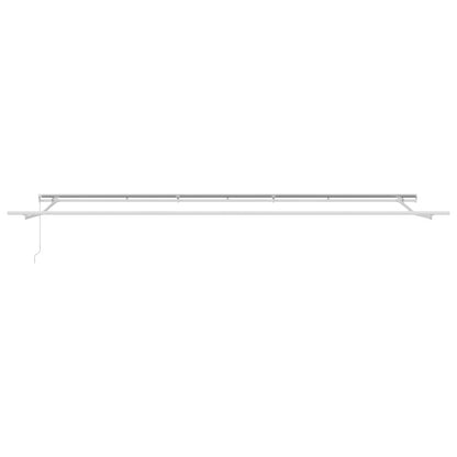 Einziehbare Markise Manuell Rot 600 × 350 cm Polyester, Metall
