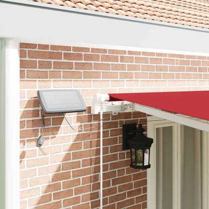 Einziehbare Markise mit Rot 600 x 350 cm Stoff