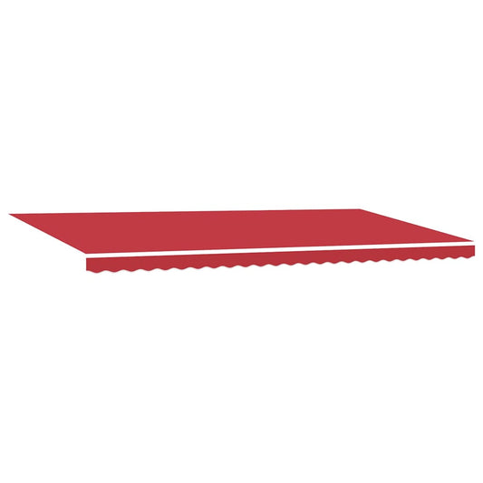 Einziehbare Markise Manuell Rot 600 × 350 cm Stoff