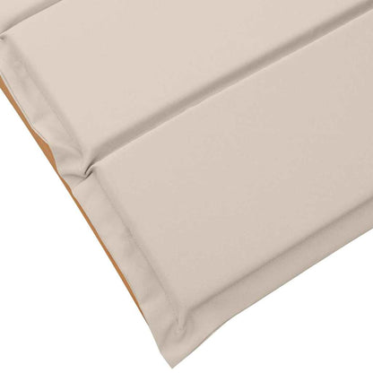 Sonnenliege 2 pcs Weiß 184 x 55 x 64cm Massivholz Akazie