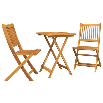 Garten Bistro Set 3 pcs Braun Akazie Massivholz