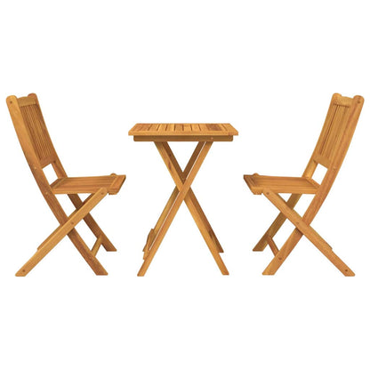 Garten Bistro Set 3 pcs Braun Akazie Massivholz