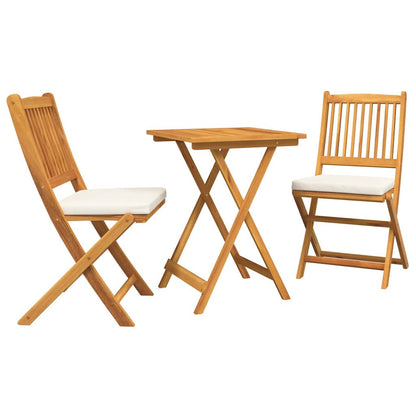 Garten Bistro Set 3 pcs Braun Akazie Massivholz