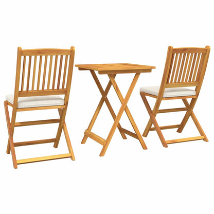 Garten Bistro Set 3 pcs Braun Akazie Massivholz