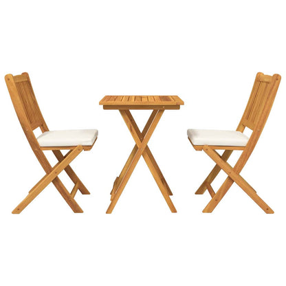 Garten Bistro Set 3 pcs Braun Akazie Massivholz
