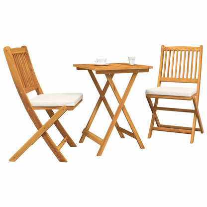 Garten Bistro Set 3 pcs Braun Akazie Massivholz