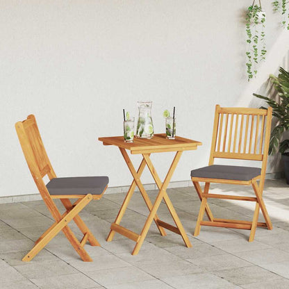 Garten Bistro Set 3 pcs Braun Akazie Massivholz