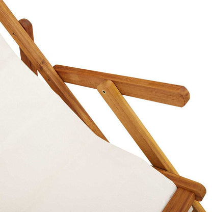 Liegestuhl 2 pcs Braun 61.5 x 123 x 82cm Massivholz Akazie