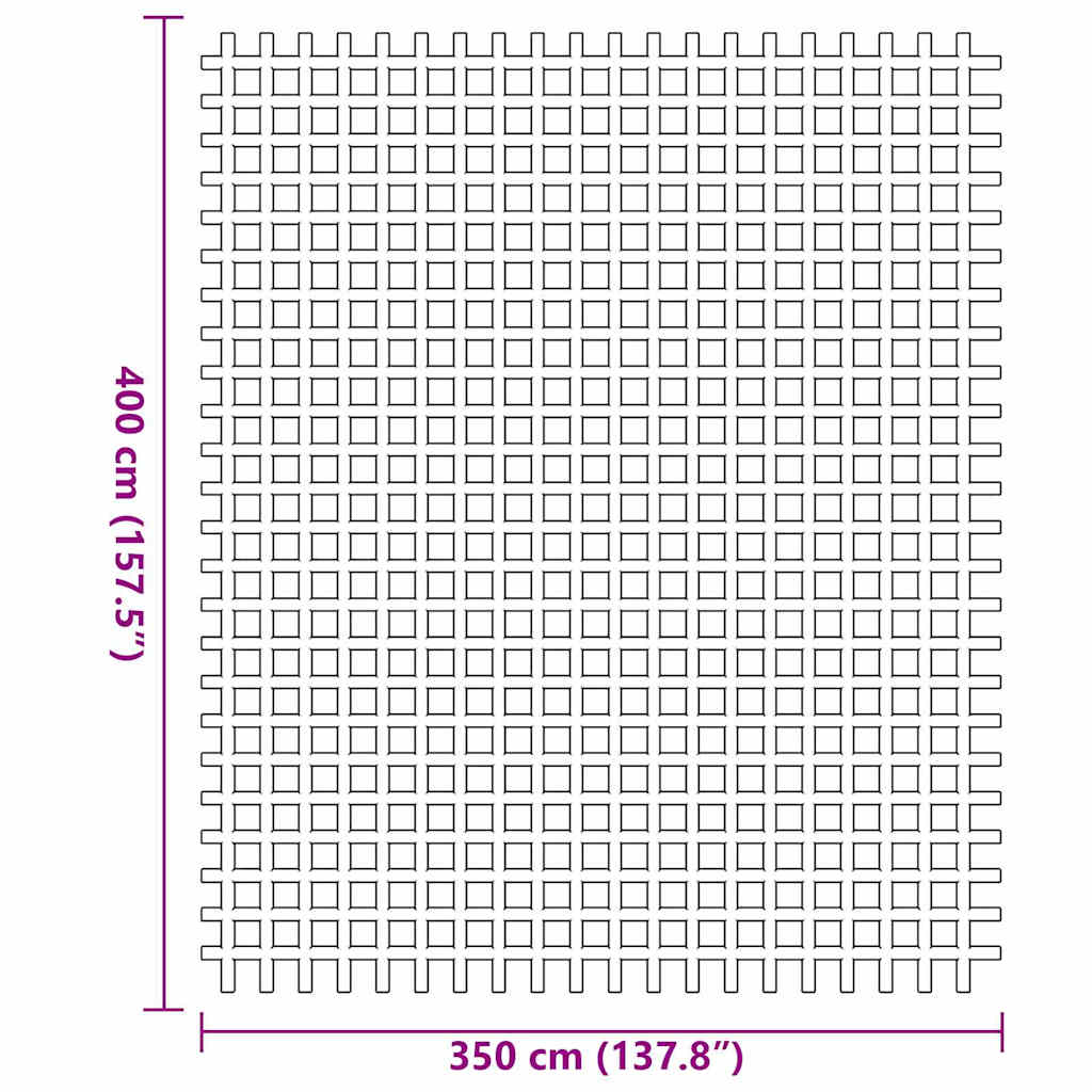 Zeltteppich Anthrazit 400 × 350 cm Polyester