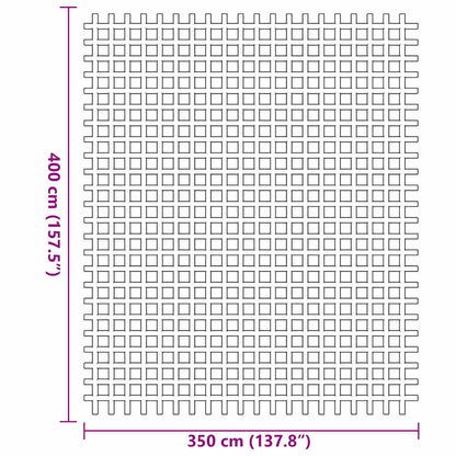 Zeltteppich Anthrazit 400 × 350 cm Polyester