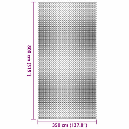 Zeltteppich Anthrazit 800 x 350 cm Polyester