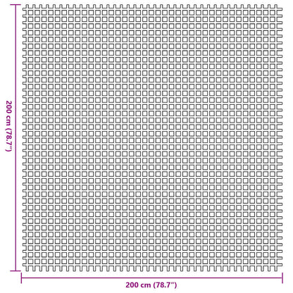 Zeltteppich Blau 200 x 200 cm Polyester