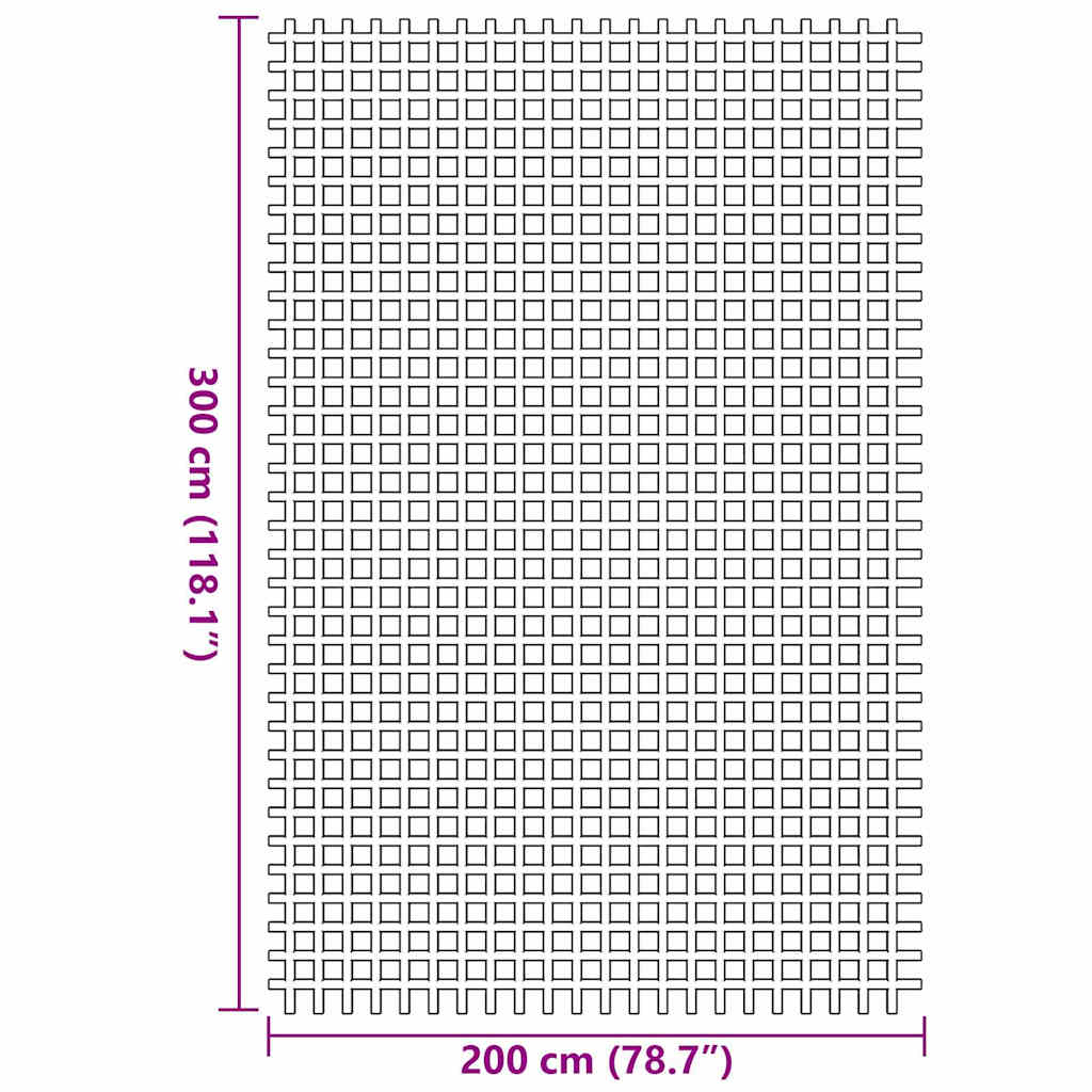 Zeltteppich Grün 300 x 200 cm Polyester