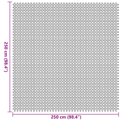 Zeltteppich Grün 250 x 250 cm Polyester