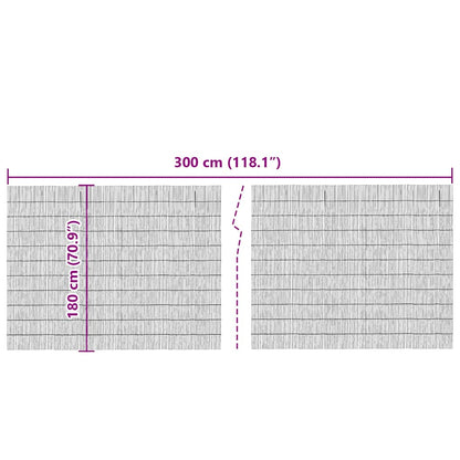 Schilfrohrzaun Braun 300 x 180 cm Schilf