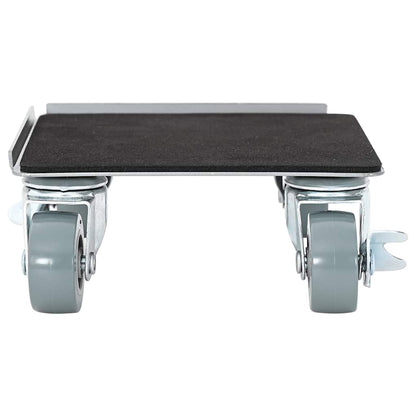 Möbelrollen 4 Stk. mit Heber 13,5x13,5x6 cm Stahl 1300 kg