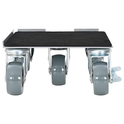 Möbelrollen 4 Stk. mit Heber 17,5x16x7,5 cm Stahl 1600 kg