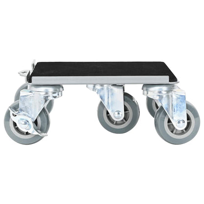 Möbelrollen 4 Stk. mit Heber 17,5x16x7,5 cm Stahl 1600 kg