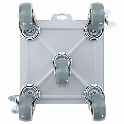 Möbelrollen 4 Stk. mit Heber 17,5x16x7,5 cm Stahl 1600 kg