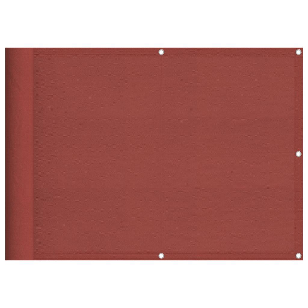 Balkon-Sichtschutz Terrakotta 75x800 cm 100 % Polyester-Oxford