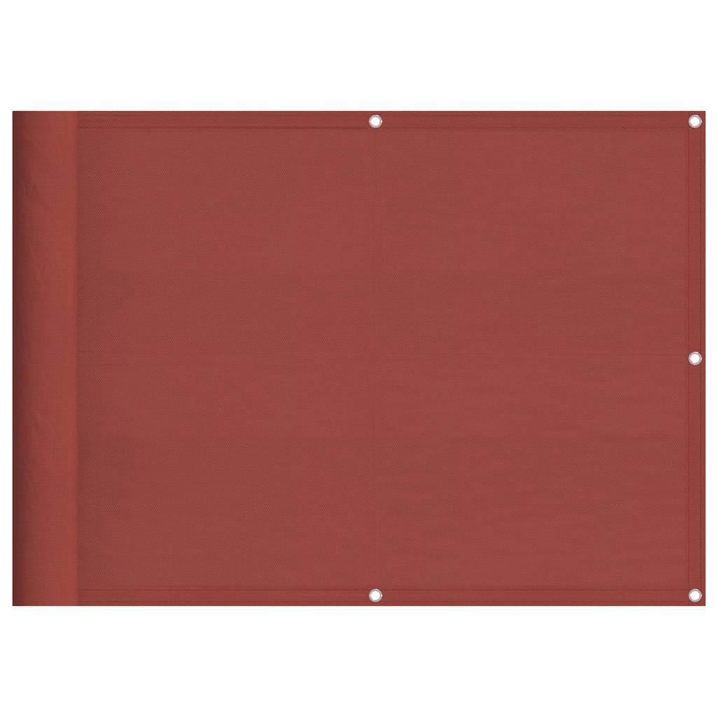 Balkon-Sichtschutz Terrakotta 75x1000 cm 100 % Polyester-Oxford