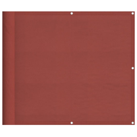 Balkon-Sichtschutz Terrakotta 90x700 cm 100 % Polyester-Oxford