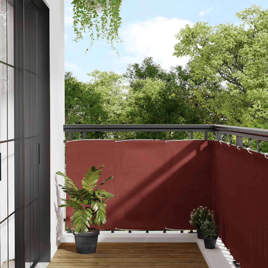 Balkon-Sichtschutz Terrakotta 90x700 cm 100 % Polyester-Oxford