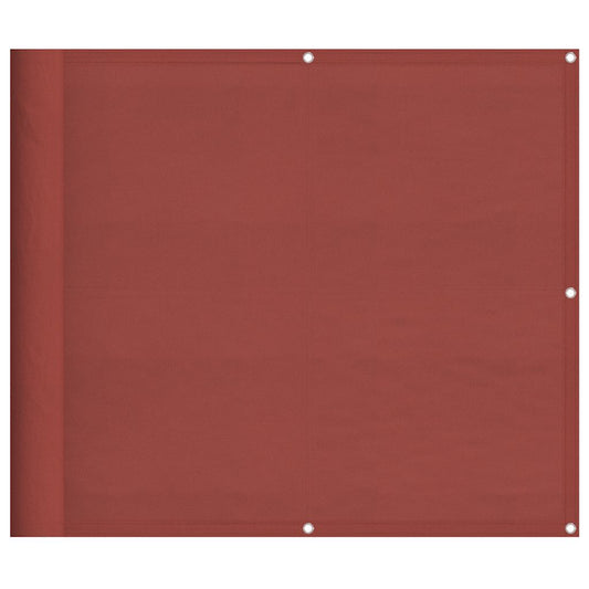 Balkon-Sichtschutz Terrakotta 90x1000 cm 100 % Polyester-Oxford