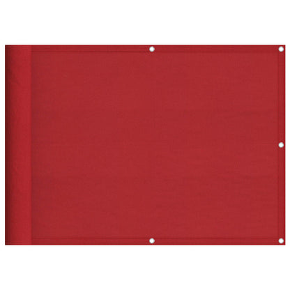 Balkon-Sichtschutz Rot 75x700 cm 100 % Polyester-Oxford