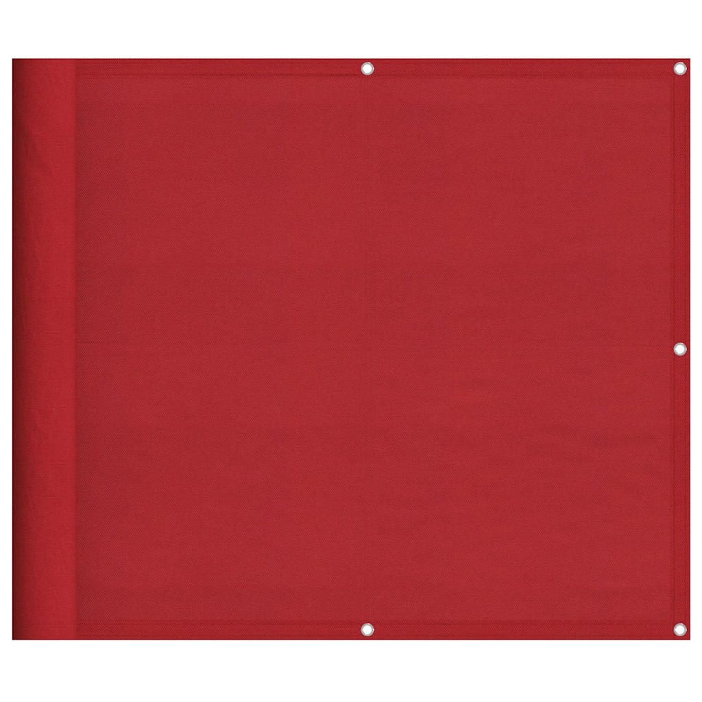 Balkon-Sichtschutz Rot 90x1000 cm 100% Polyester-Oxford