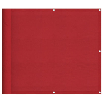 Balkon-Sichtschutz Rot 90x1000 cm 100% Polyester-Oxford
