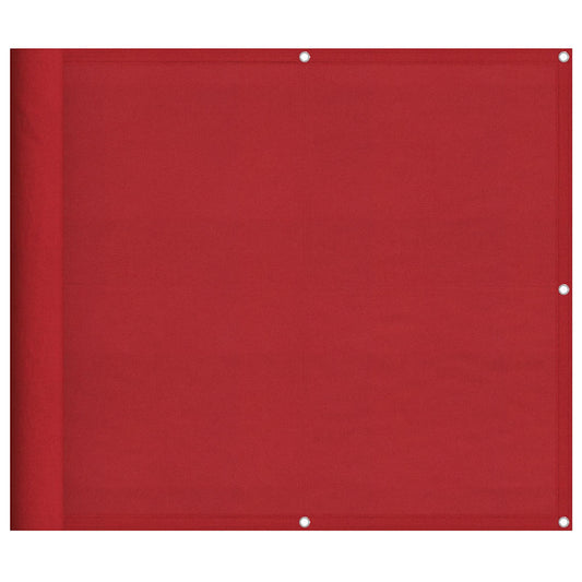Balkon-Sichtschutz Rot 90x1000 cm 100% Polyester-Oxford