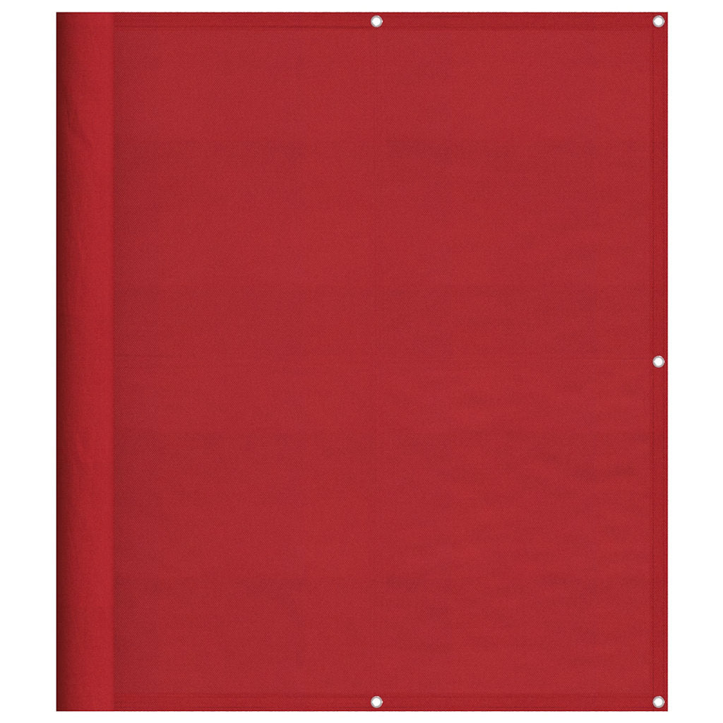 Balkon-Sichtschutz Rot 120x800 cm 100% Polyester-Oxford