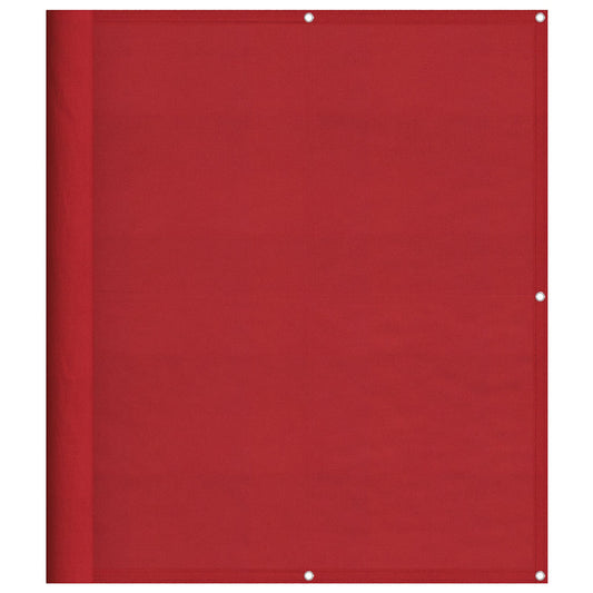 Balkon-Sichtschutz Rot 120x800 cm 100% Polyester-Oxford