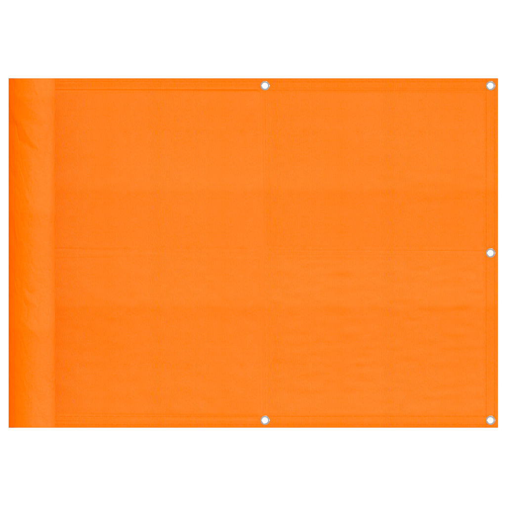 Balkon-Sichtschutz Orange 75x700 cm 100 % Polyester-Oxford