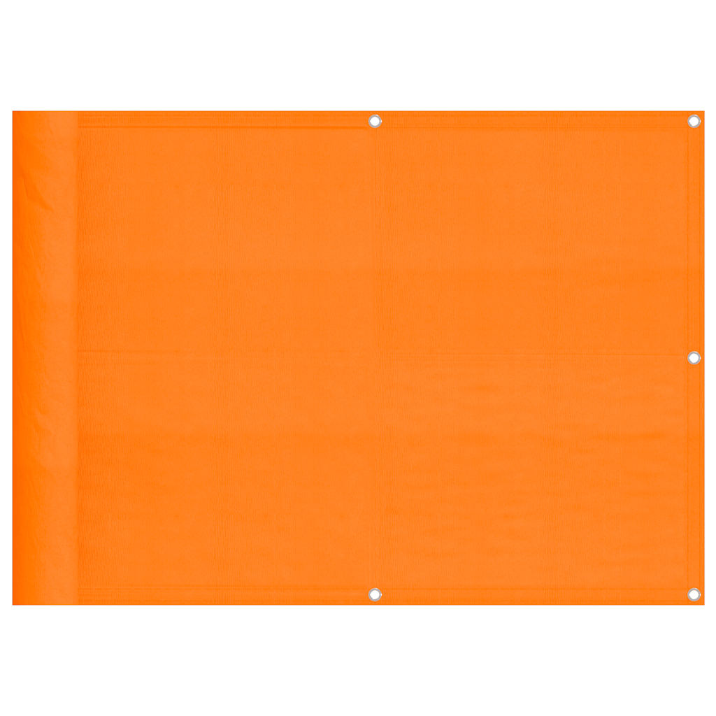 Balkon-Sichtschutz Orange 75x800 cm 100 % Polyester-Oxford