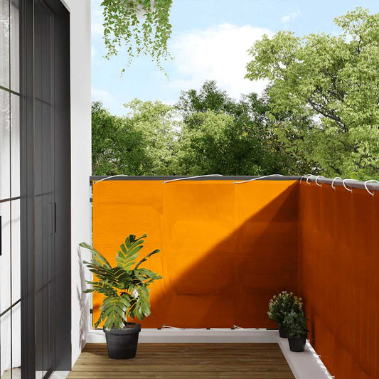 Balkon-Sichtschutz Orange 120x800 cm 100% Polyester-Oxford