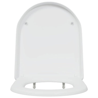 Schnellverschluss-WC-Sitz Weiß 46,2 x 36 x 4,3 cm Duroplast