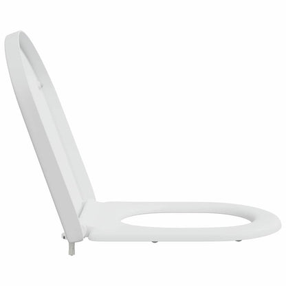 Schnellverschluss-WC-Sitz Weiß 46,2 x 36 x 4,3 cm Duroplast