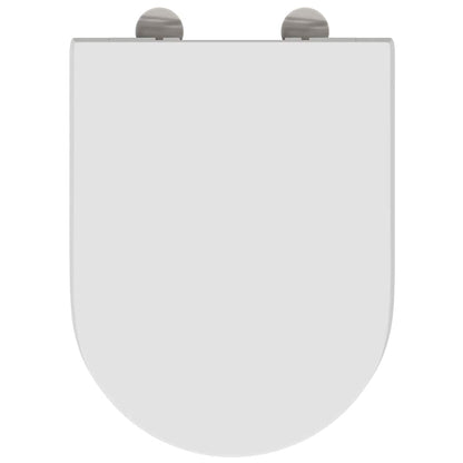 Schnellverschluss-WC-Sitz Weiß 46,2 x 36 x 4,3 cm Duroplast