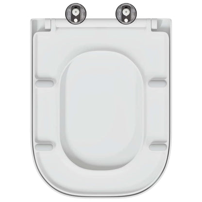 Schnellverschluss-WC-Sitz Weiß 44,5 x 35 x 3,6 cm Duroplast