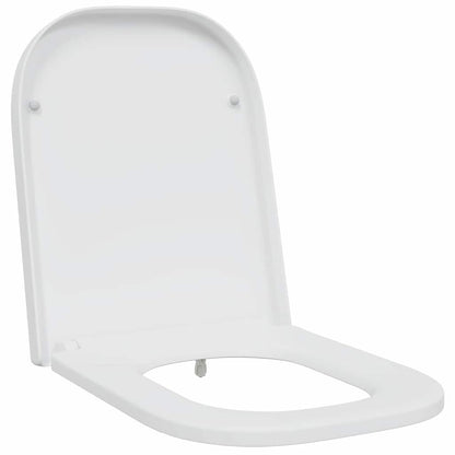 Schnellverschluss-WC-Sitz Weiß 44,5 x 35 x 3,6 cm Duroplast