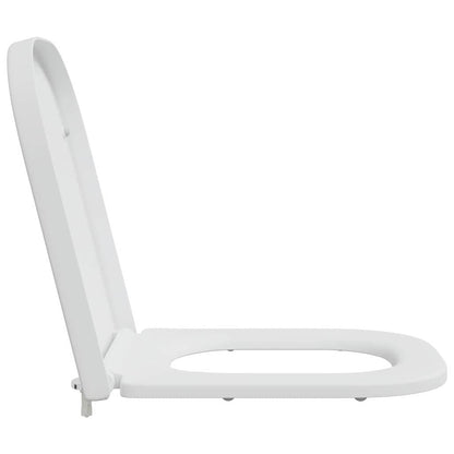 Schnellverschluss-WC-Sitz Weiß 44,5 x 35 x 3,6 cm Duroplast