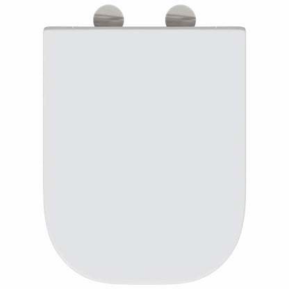 Schnellverschluss-WC-Sitz Weiß 44,5 x 35 x 3,6 cm Duroplast