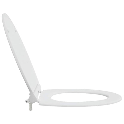 Schnellverschluss-WC-Sitz Weiß 45.5 x 37.5 x 3.8 cm Duroplast